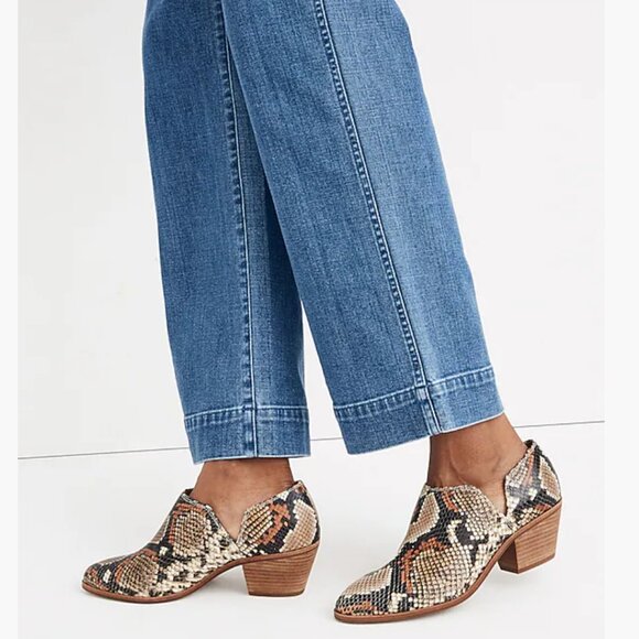 Madewell The Gloria Shoe Boot in Snake Embossed Leather Size 8.5 New - Picture 11 of 11